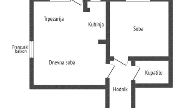 Stan, Dvosoban, Prodaja, 52m2, Banovo brdo, Čukarica, Zrmanjska