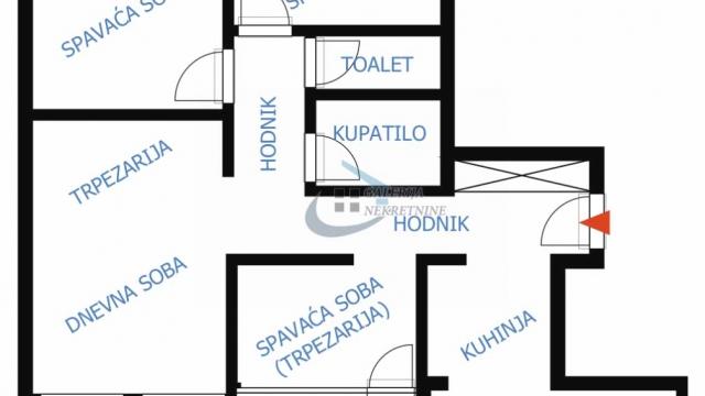 Stan, Troiposoban, Prodaja, 73m2, Blok 34 (Carina - Studentski grad), Novi Beograd, Bulevar Zorana Đinđića