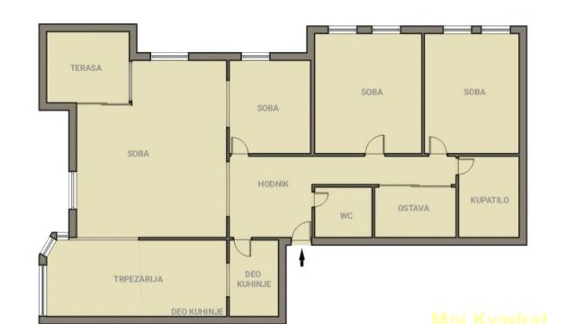 Stan, četvorosoban, Prodaja, 102m2, Dedinje, Savski venac, Veljka Lukića Kurjaka