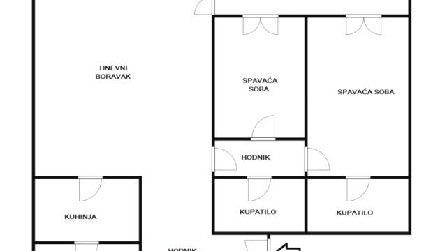 Stan, Trosoban, Prodaja, 84m2, Blok 60 (Airport City), Novi Beograd, Đorđa Stanojevića