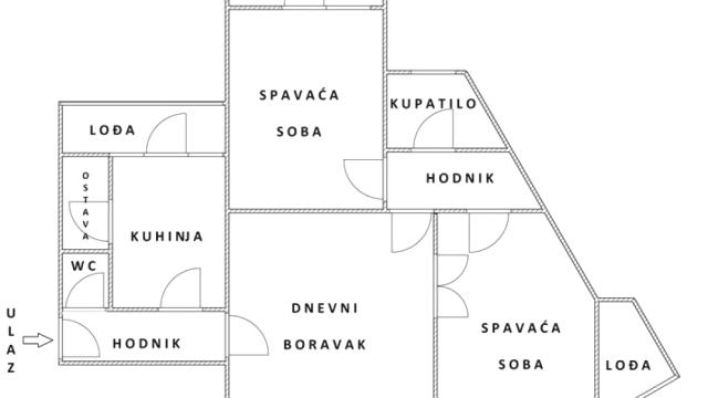 Stan, Trosoban, Prodaja, 91m2, Palilulska pijaca, Palilula, 27. marta