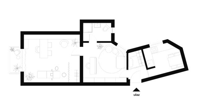 Stan, Dvosoban, Prodaja, 49m2, Mileševska