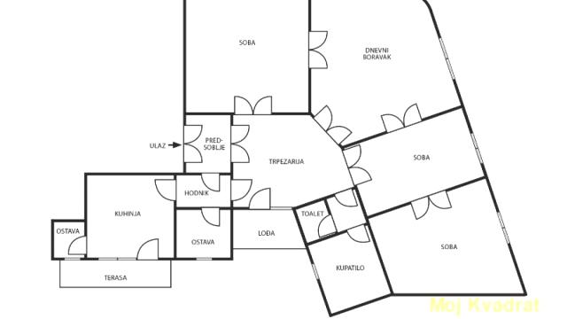 Stan, četvorosoban, Prodaja, 121m2, Centar, Stari grad, Vlajkovićeva