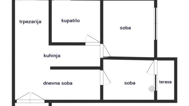 Stan, Dvoiposoban, Prodaja, 62m2, Save Kovačevića, Zemun, Ohridska