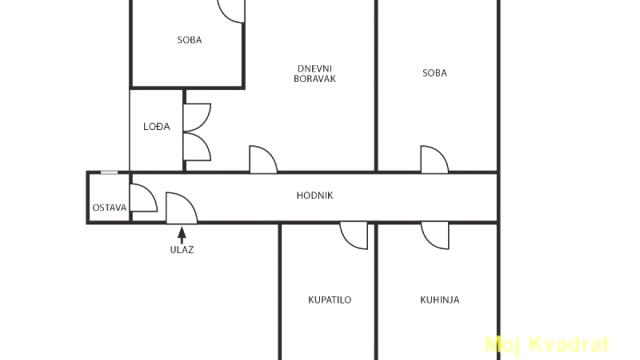 Stan, Trosoban, Prodaja, 86m2, Kalenić pijaca, Vračar, Topolska