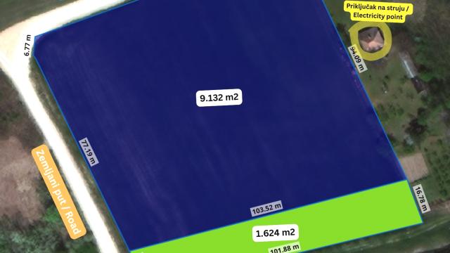 Plac, Prodaja, m2, Ostrovo, Kostolac, Ostrovo