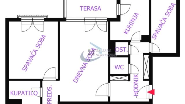 Stan, Dvosoban, Prodaja, 58m2, Botanička bašta, Palilula, 27. marta