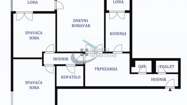 Stan, Trosoban, Prodaja, 87m2, Botanička bašta, Palilula, Bulevar despota Stefana