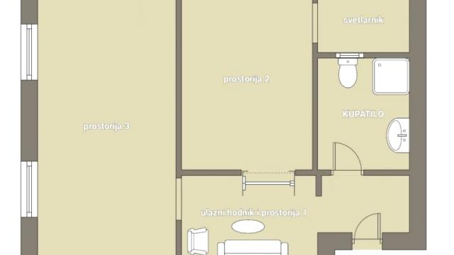 Poslovni prostor, Dvosoban, Prodaja, 50m2, Dorćol, Stari grad, Dositejeva