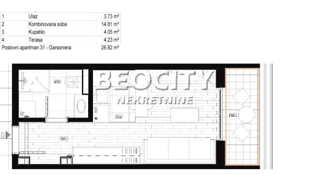 Stan, Garsonjera, Prodaja, 27m2, Radiofar, Surčin, Autoput za Zagreb
