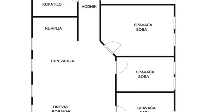 Stan, Troiposoban, Prodaja, 64m2, Karaburma, Palilula, Patrisa Lumumbe