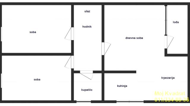 Stan, Trosoban, Prodaja, 85m2, Cerak, Čukarica, Lipar