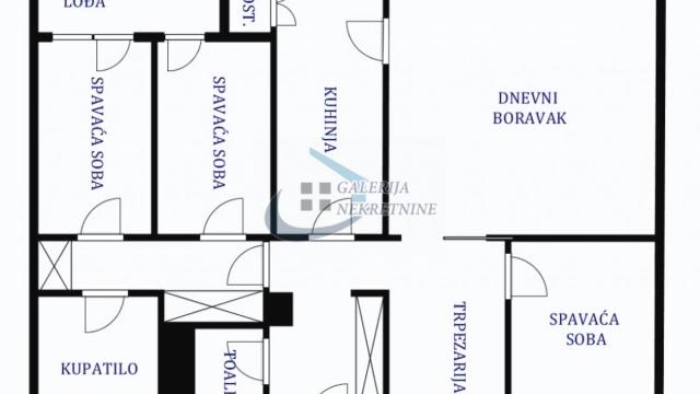 Stan, Troiposoban, Prodaja, 73m2, Karadjordjev park, Vračar, Nebojšina