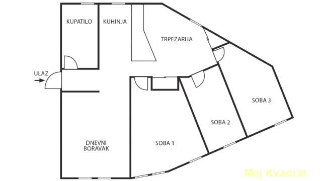 Stan, četvorosoban, Izdavanje, 105m2, Savski trg - Pristanište, Savski venac, Savska