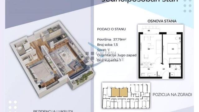 Stan, Jednoiposoban, Prodaja, 38m2, Dimitrija Tucovića, Zvezdara, Dimitrija Tucovića