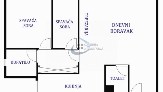 Stan, Dvoiposoban, Prodaja, 75m2, Banjica, Voždovac, Crnotravska