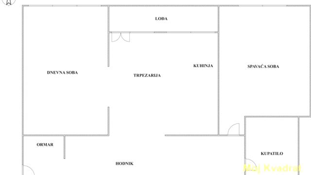 Stan, Dvosoban, Prodaja, 68m2, Meandri, Zemun, Bačka