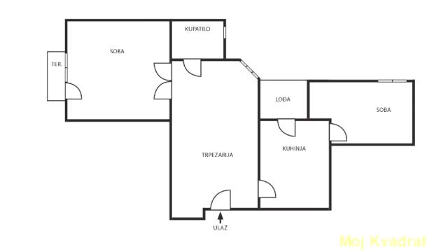 Stan, Trosoban, Prodaja, 65m2, Dorćol, Stari grad, Strahinjića Bana