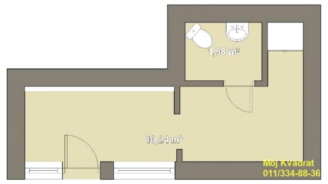 Poslovni prostor, Prodaja, 15m2, Crveni krst, Vračar, Metohijska