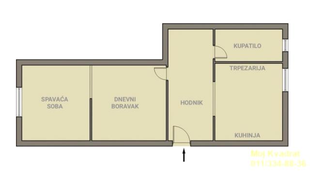 Stan, Jednoiposoban, Prodaja, 40m2, Obilićev venac, Stari grad, Obilićev venac