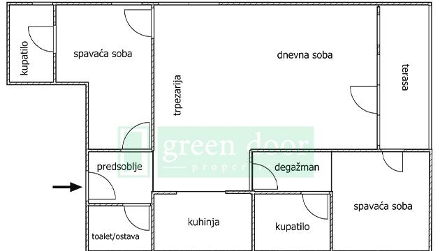 Stan, Dvoiposoban, Prodaja, 85m2, Strumička