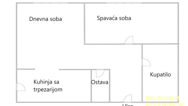 Stan, Dvosoban, Prodaja, 45m2, Crveni krst, Vračar, Vele Nigrinove