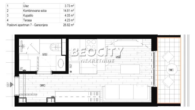 Stan, Garsonjera, Prodaja, 27m2, Radiofar, Surčin, Autoput za Zagreb