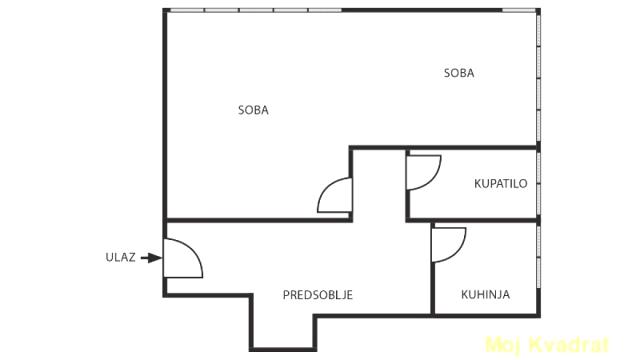 Stan, Dvosoban, Prodaja, 53m2, Kalenić pijaca, Vračar, Kursulina