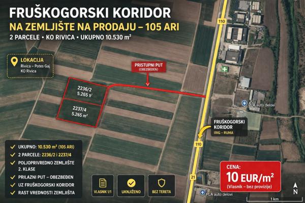 prodaja, plac,
rivica-opstina-irig, 1087627, rivica