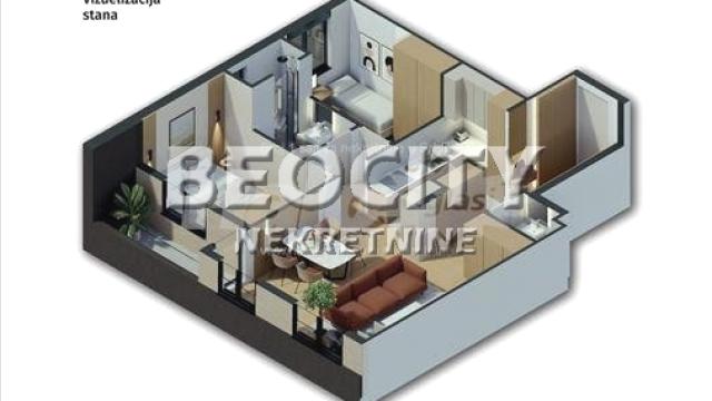 Stan, Dvoiposoban, Prodaja, 62m2, Lekino brdo, Voždovac, Matavuljeva