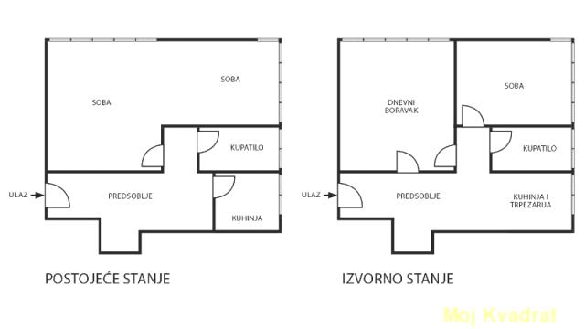 Stan, Dvosoban, Prodaja, 53m2, Kalenić pijaca, Vračar, Kursulina