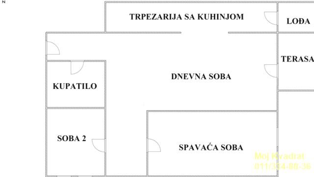 Stan, Trosoban, Prodaja, 70m2, Mirijevo, Zvezdara, Kapetana Miloša Žunjića