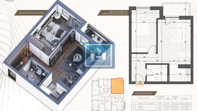 Stan, Jednoiposoban, Prodaja, 53m2, Centar, Gradska lokacija, Jagodina