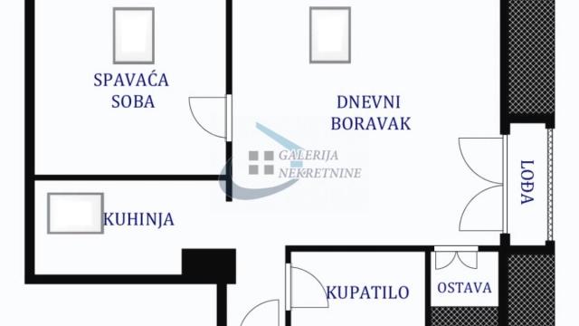 Stan, Dvosoban, Prodaja, 40m2, Južni bulevar, Vračar, Južni bulevar
