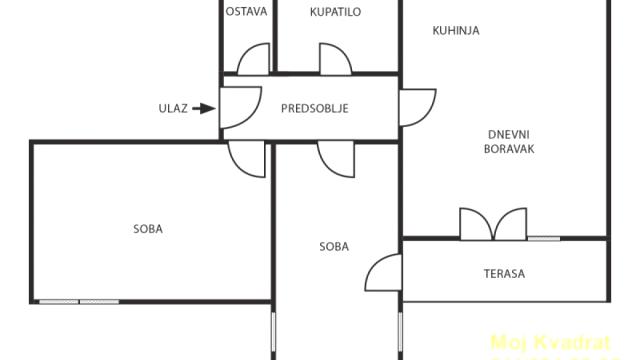 Stan, Dvoiposoban, Prodaja, 61m2, Tošin bunar, Novi Beograd, Zemunska