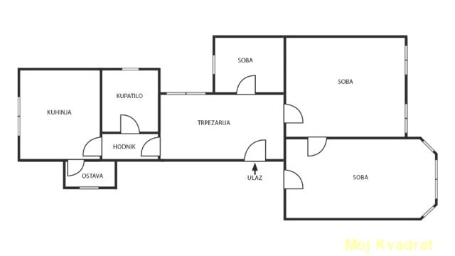 Stan, Trosoban, Prodaja, 79m2, Centar, Stari grad, Bulevar despota Stefana
