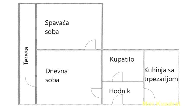 Stan, Dvosoban, Prodaja, 50m2, Centar, Zemun, Glavna