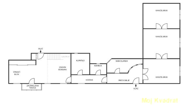 Poslovni prostor, četvoroiposoban, Izdavanje, 120m2, Kalemegdan, Stari grad, Braće Baruh