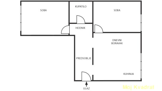 Stan, Dvoiposoban, Prodaja, 66m2, Crveni krst, Vračar, Branka Krsmanovića