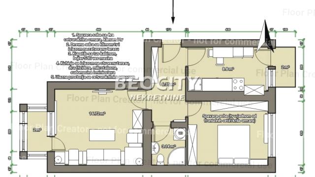 Stan, Dvosoban, Prodaja, 48m2, Kalenić pijaca, Vračar, Vračar, Kalenić pijaca, , 2.0, 48m2