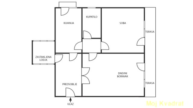 Stan, Dvosoban, Prodaja, 77m2, Fontana, Novi Beograd, Pariske komune