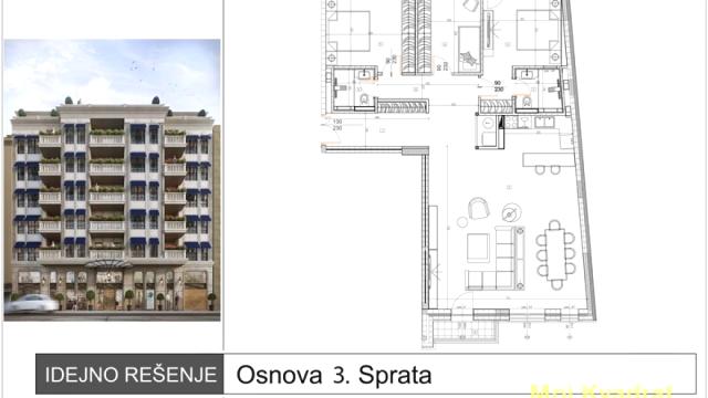 Stan, Troiposoban, Izdavanje, 125m2, Čubura, Vračar, Cara Nikolaja II
