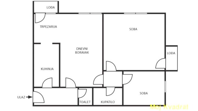 Stan, Dvoiposoban, Prodaja, 60m2, Miljakovac, Rakovica, Stanka Paunovića Veljka