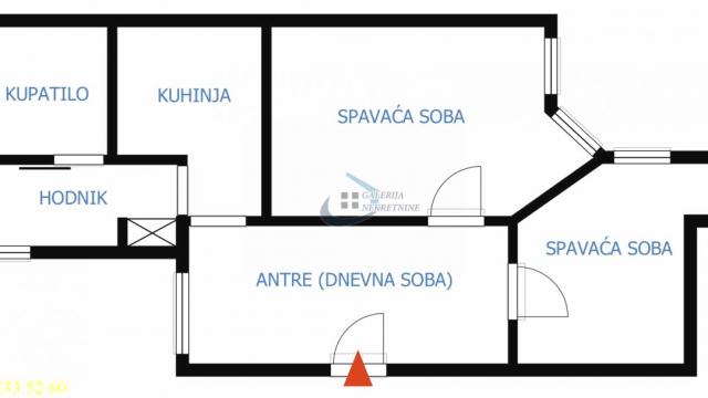 Stan, Dvoiposoban, Prodaja, 44m2, Trg Nikole Pašića, Stari grad, Dečanska