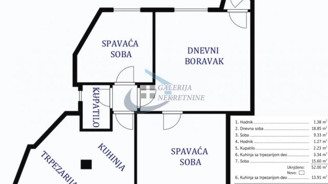 Stan, Trosoban, Prodaja, 66m2, Karadjordjev park, Vračar, Bulevar oslobođenja