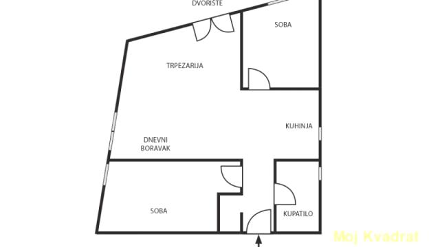 Stan, Dvoiposoban, Prodaja, 53m2, Mirijevo, Zvezdara, Klanička stara