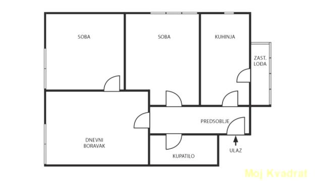 Stan, Trosoban, Prodaja, 68m2, Kalemegdan, Stari grad, Cara Lazara