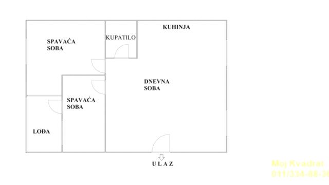 Stan, Dvoiposoban, Prodaja, 54m2, Krunska, Vračar, Resavska