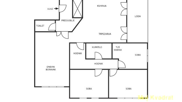 Stan, četvorosoban, Prodaja, 99m2, Denkova bašta, Zvezdara, Velikomoravska