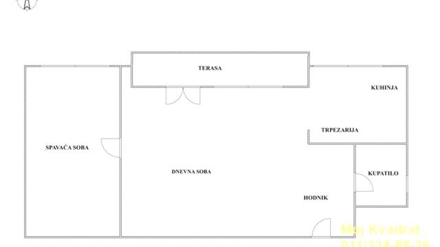 Stan, Dvosoban, Prodaja, 46m2, Pregrevica, Zemun, Pregrevica